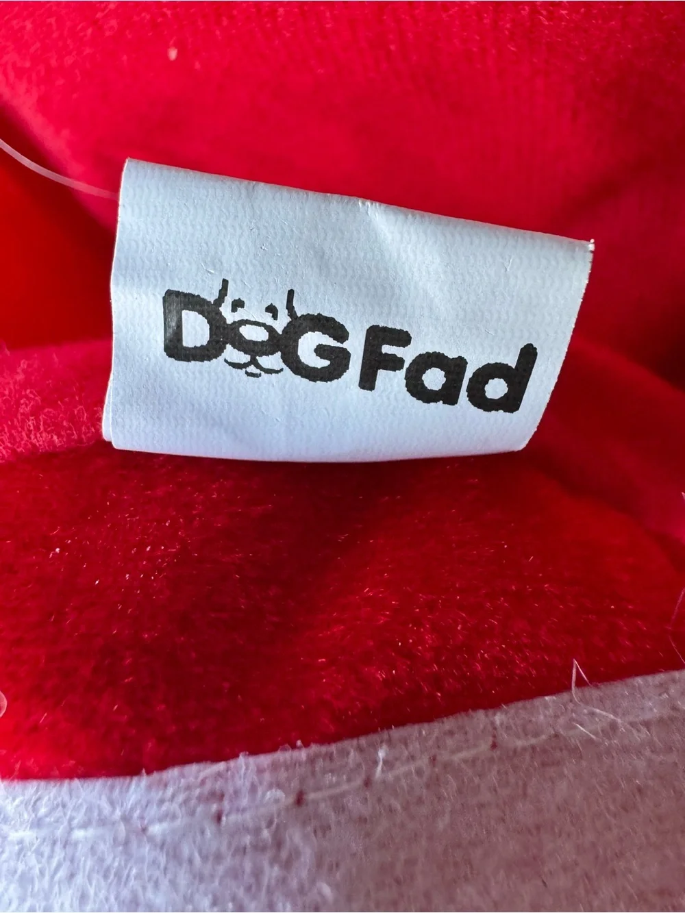 DogFad Christmas Santa Rider Reindeer Dog Costume XL Fleece Red White Black